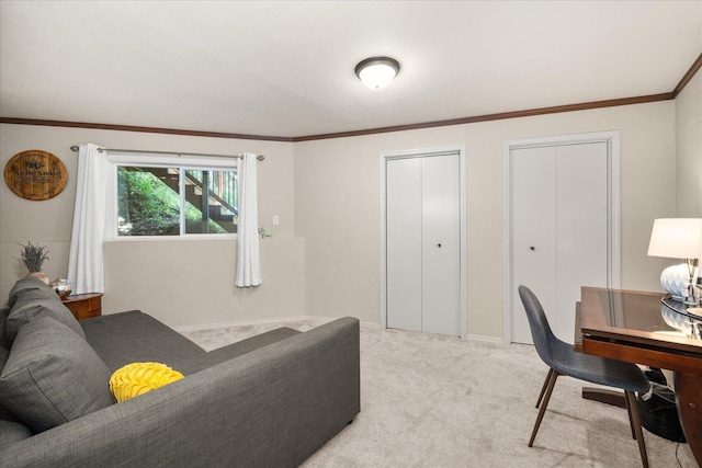1411 W Spring Ln, Spokane, WA 99218 - office featuring light carpet and ornamental molding