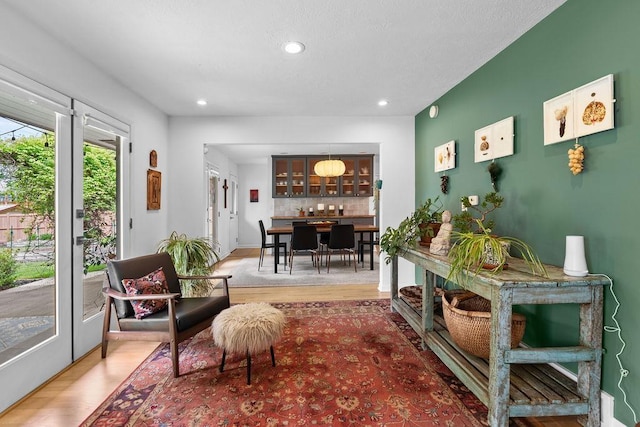 4318 S Magnolia St, Spokane, WA 99203 - sitting room with light wood-style floors and recessed lighting