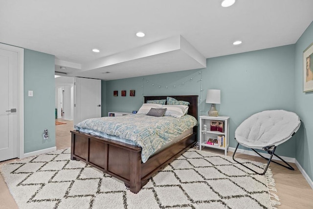4318 S Magnolia St, Spokane, WA 99203 - bedroom featuring baseboards, recessed lighting, and wood finished floors