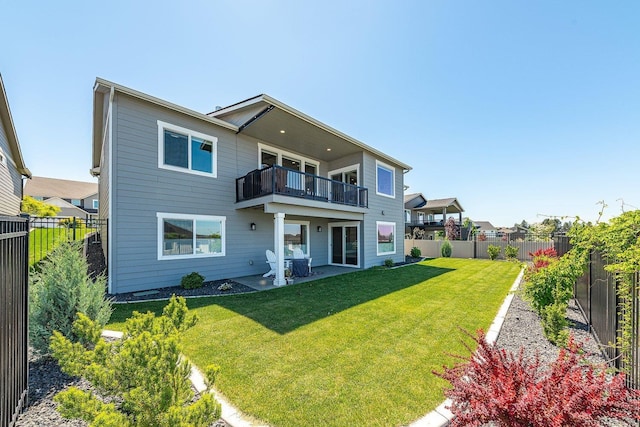 1616 S Morningside Heights Dr, Greenacres, WA 99016 - rear view of property featuring a balcony and a patio