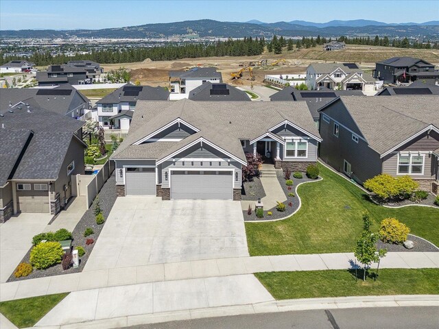 1616 S Morningside Heights Dr, Greenacres, WA 99016 - aerial perspective of suburban area featuring mountains