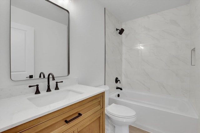 415 S Mckee St, Spokane Valley, WA 99016 - full bathroom featuring vanity, toilet, and  shower combination