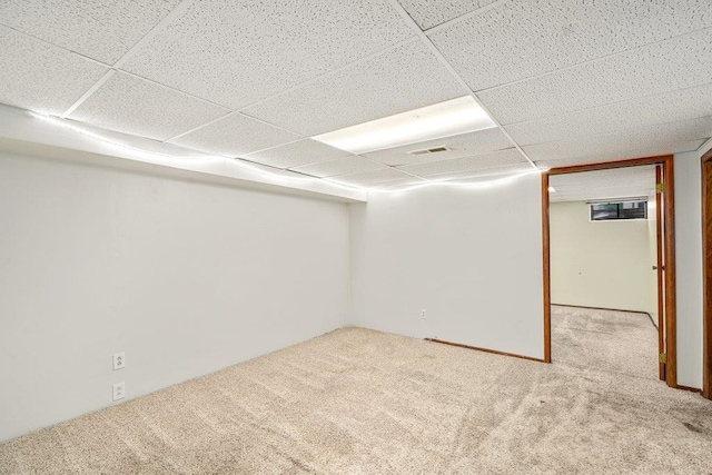 3225 E 16th Ave, Spokane, WA 99223 - finished below grade area with carpet flooring and a paneled ceiling