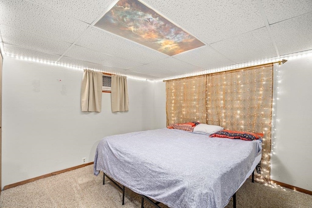 3225 E 16th Ave, Spokane, WA 99223 - carpeted bedroom with baseboards and a paneled ceiling