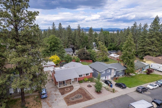 3225 E 16th Ave, Spokane, WA 99223 - aerial view of residential area with a mountainous background