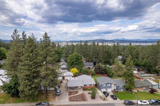 3225 E 16th Ave, Spokane, WA 99223 - aerial perspective of suburban area with a mountain backdrop