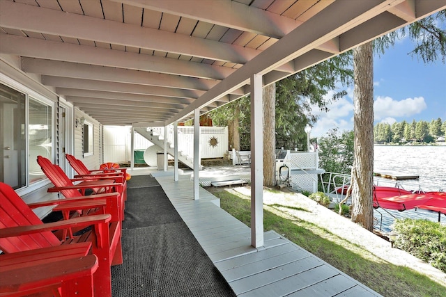 491 Eastshore Rd, Newport, WA 99156 - wooden deck featuring a water view
