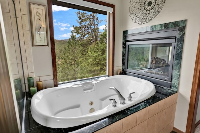 6533 D Lois Way, Nine Mile Falls, WA 99026 - full bath featuring a jetted tub and healthy amount of natural light
