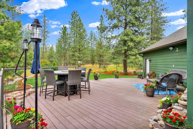 6533 D Lois Way, Nine Mile Falls, WA 99026 - view of deck