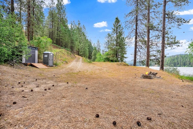 6533 D Lois Way, Nine Mile Falls, WA 99026 - view of yard with a water view
