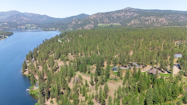 6533 D Lois Way, Nine Mile Falls, WA 99026 - view of property location with a water and mountain view and a forest