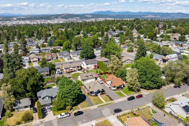 3507 E 28th Ave, Spokane, WA 99223 - aerial view of residential area with mountains