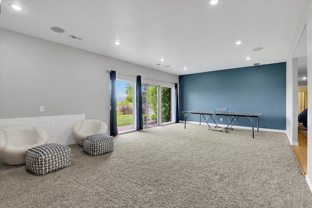 903 E Harding Ct, Spokane, WA 99218 - rec room with carpet floors, recessed lighting, and baseboards