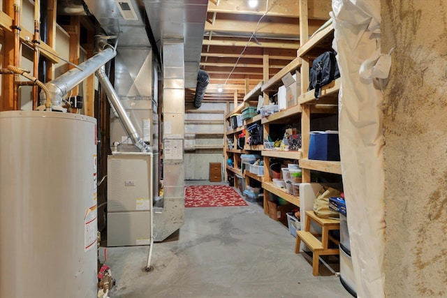 903 E Harding Ct, Spokane, WA 99218 - unfinished below grade area with water heater and heating unit