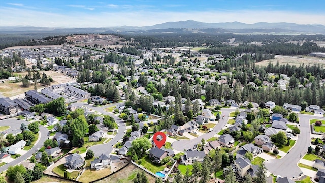 903 E Harding Ct, Spokane, WA 99218 - aerial view of property's location featuring a mountain backdrop