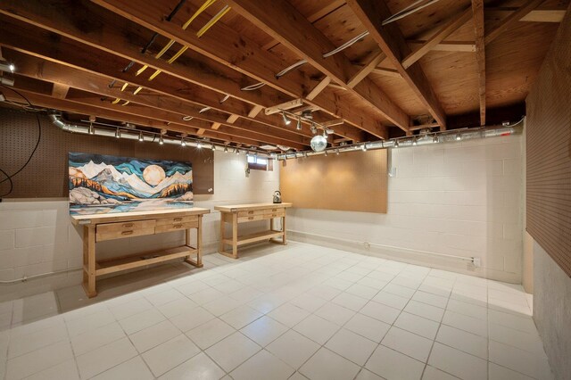 934 E 38th Ave, Spokane, WA 99203 - finished basement featuring concrete block wall