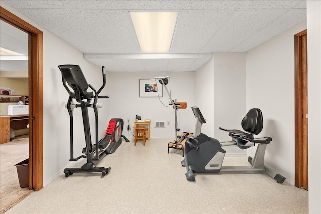 1470 State Route 174th Rte, Grand Coulee, WA 99133 - exercise area featuring a paneled ceiling and baseboards