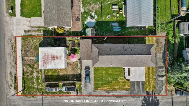 101 S W St, Chewelah, WA 99109 - aerial view of property's location with property parcel outlined