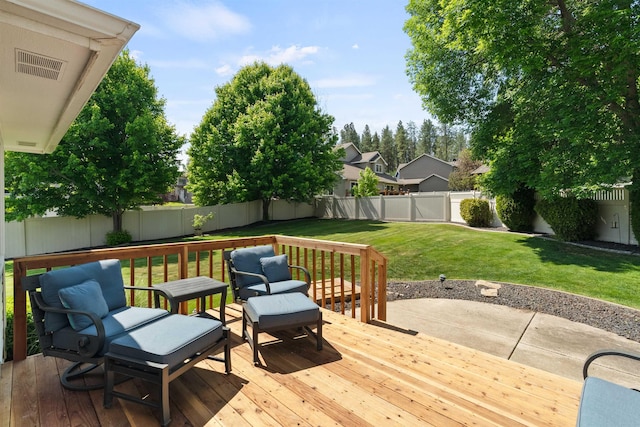 1212 S Drummond Rd, Greenacres, WA 99016 - view of wooden deck