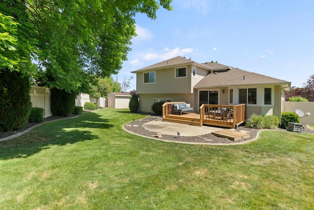 1212 S Drummond Rd, Greenacres, WA 99016 - back of house with a deck