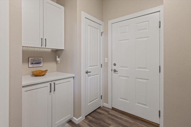 696 W Basalt Ridge Dr, Spokane, WA 99224 - doorway to outside with dark wood-style flooring