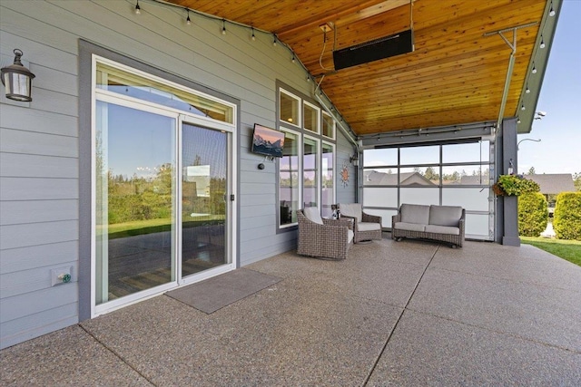 696 W Basalt Ridge Dr, Spokane, WA 99224 - sunroom with lofted ceiling and an outdoor hangout area