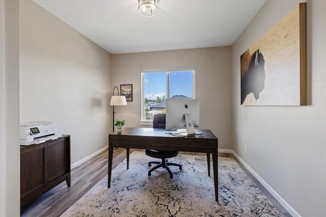 696 W Basalt Ridge Dr, Spokane, WA 99224 - home office with wood finished floors and baseboards