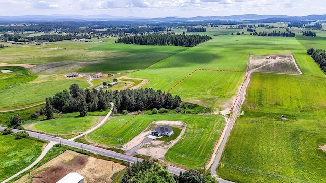 8521 W Dahl Rd, Deer Park, WA 99006 - aerial view of sparsely populated area with mountains
