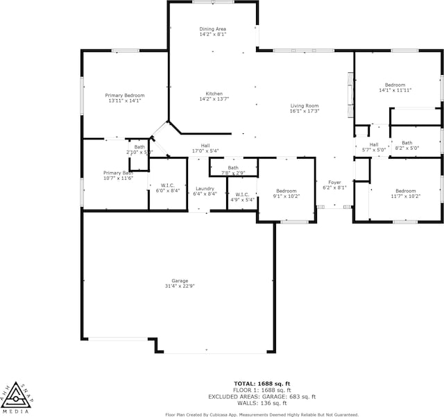 8521 W Dahl Rd, Deer Park, WA 99006 - floor plan / room layout