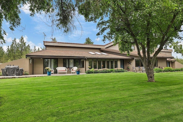 21123 S Cheney Spangle Rd, Cheney, WA 99004 - back of house with a yard and a patio