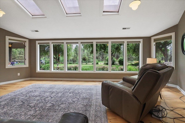 21123 S Cheney Spangle Rd, Cheney, WA 99004 - living room with lofted ceiling, light wood-style floors, and baseboards