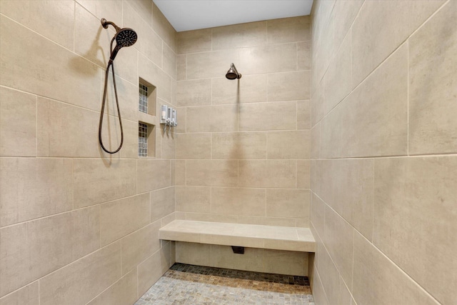 15415 E Timbercrest Ln, Mead, WA 99021 - bathroom featuring a tile shower