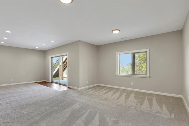 15415 E Timbercrest Ln, Mead, WA 99021 - empty room featuring baseboards, carpet floors, and recessed lighting