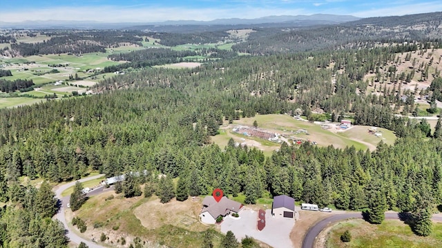 15415 E Timbercrest Ln, Mead, WA 99021 - view of property location with a forest and mountains