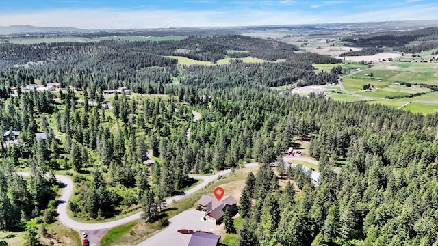 15415 E Timbercrest Ln, Mead, WA 99021 - view of property location featuring a heavily wooded area and a mountainous background