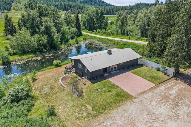 252 Davaz-Carlton Rd, Newport, WA 99156 - view from above of property featuring a heavily wooded area and a large body of water