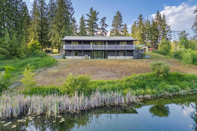 252 Davaz-Carlton Rd, Newport, WA 99156 - back of property with a deck with water view