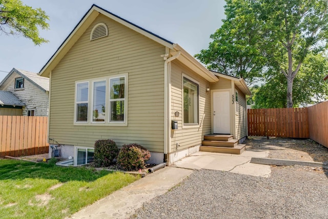 523 S Hatch St, Spokane, WA 99202 - view of property exterior featuring entry steps and a fenced backyard