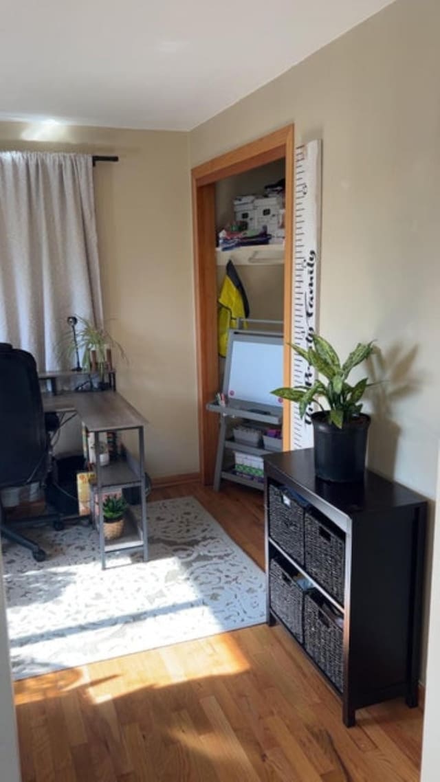 980 N Elm St, Colville, WA 99114 - office with wood finished floors and baseboards