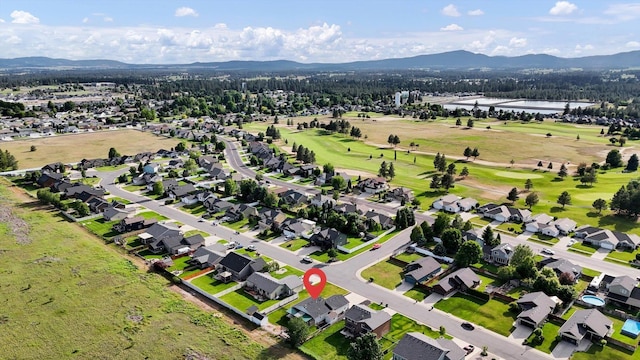 1002 N Oasis Ave, Deer Park, WA 99006 - aerial overview of property's location with a water and mountain view and a golf club