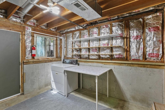 3424 E 32nd Ave, Spokane, WA 99223 - basement with washer / dryer