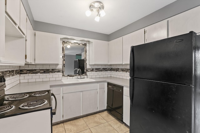 3424 E 32nd Ave, Spokane, WA 99223 - kitchen featuring black appliances, a sink, tasteful backsplash, and light countertops