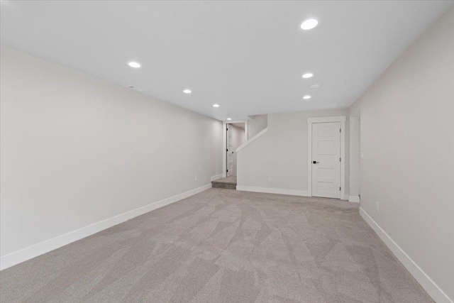 12510 N Craig Rd, Nine Mile Falls, WA 99026 - finished basement featuring recessed lighting, light carpet, and baseboards