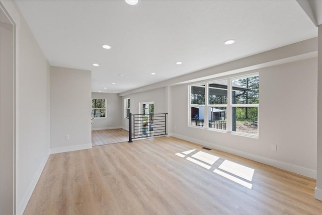12510 N Craig Rd, Nine Mile Falls, WA 99026 - unfurnished room featuring light wood-style floors, recessed lighting, and baseboards