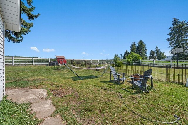611 E Mill St, Latah, WA 99018 - view of yard with a view of countryside