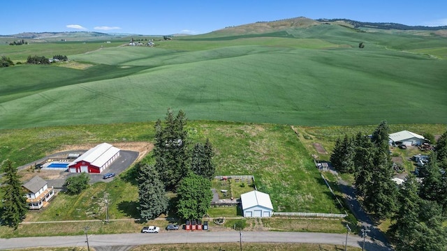 611 E Mill St, Latah, WA 99018 - bird's eye view of a mountainous background