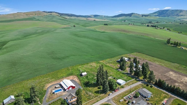 611 E Mill St, Latah, WA 99018 - drone / aerial view of a mountainous background