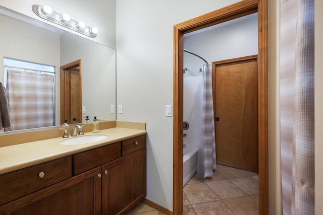 13906 E 39th Ln, Veradale, WA 99037 - bathroom featuring vanity and shower / tub combo with curtain