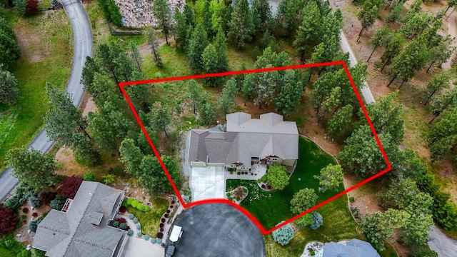 13906 E 39th Ln, Veradale, WA 99037 - aerial view of property's location with property boundaries highlighted