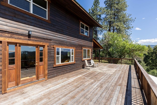 3439 B Northport Flat Creek Rd, Kettle Falls, WA 99141 - view of wooden deck